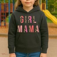 Girl Mama Leopard Kids Hoodie thumb 3