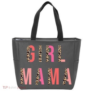 Girl Mama Leopard Tote Bag