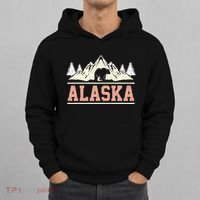 Glacier Mountain Landscape Alaskan Bear Wildlife Alaska Hoodie thumb 0