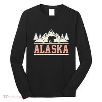Glacier Mountain Landscape Alaskan Bear Wildlife Alaska Long Sleeve Shirt thumb 0