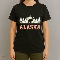 Glacier Mountain Landscape Alaskan Bear Wildlife Alaska T-Shirt thumb 4