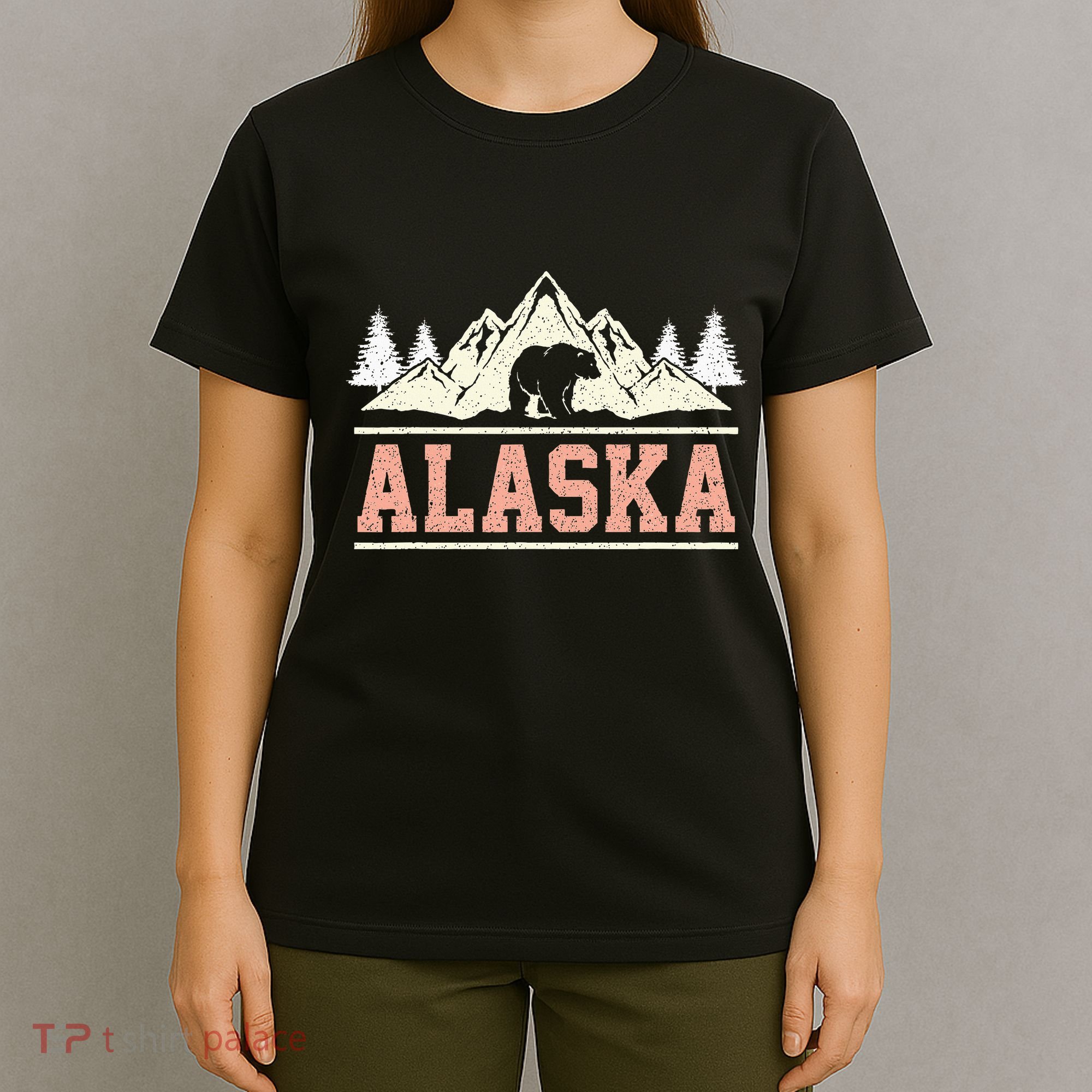 Glacier Mountain Landscape Alaskan Bear Wildlife Alaska T-Shirt