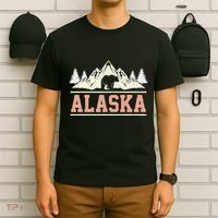 Glacier Mountain Landscape Alaskan Bear Wildlife Alaska T-Shirt thumb 6