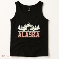 Glacier Mountain Landscape Alaskan Bear Wildlife Alaska Tank Top thumb 2