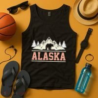 Glacier Mountain Landscape Alaskan Bear Wildlife Alaska Tank Top thumb 4