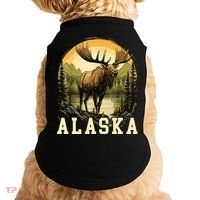 Glacier Mountain Landscape Alaskan Wildlife Alaska Moose Doggie Tank thumb 0