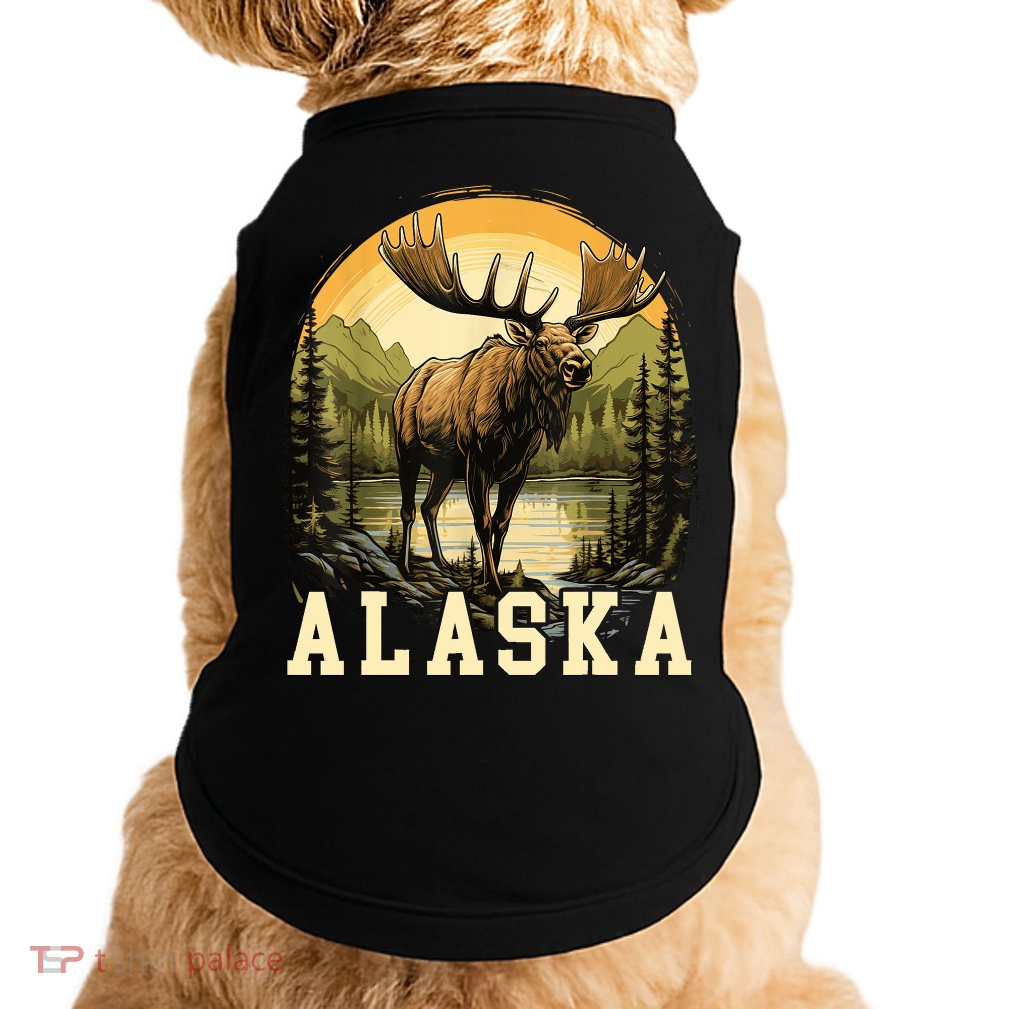 Glacier Mountain Landscape Alaskan Wildlife Alaska Moose Doggie Tank