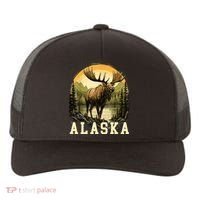 Glacier Mountain Landscape Alaskan Wildlife Alaska Moose Yupoong Adult 5-Panel Trucker Hat thumb 0