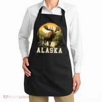 Glacier Mountain Landscape Alaskan Wildlife Alaska Moose Apron thumb 2