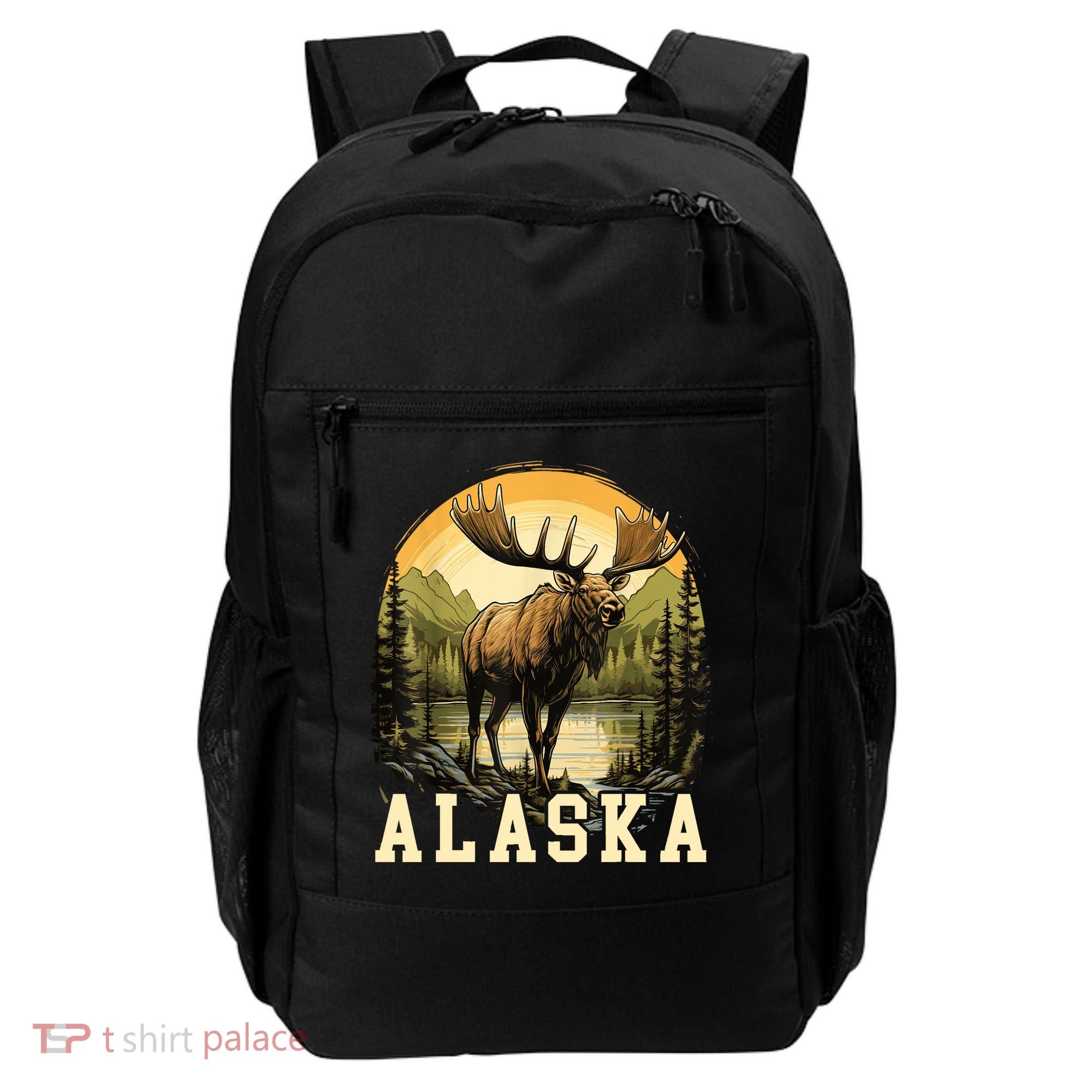 Glacier Mountain Landscape Alaskan Wildlife Alaska Moose Backpack