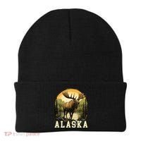 Glacier Mountain Landscape Alaskan Wildlife Alaska Moose Beanie thumb 0