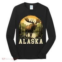Glacier Mountain Landscape Alaskan Wildlife Alaska Moose Tall Long Sleeve Shirt thumb 0