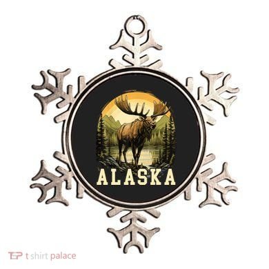 Glacier Mountain Landscape Alaskan Wildlife Alaska Moose Ornament