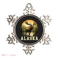 Glacier Mountain Landscape Alaskan Wildlife Alaska Moose Ornament thumb 0
