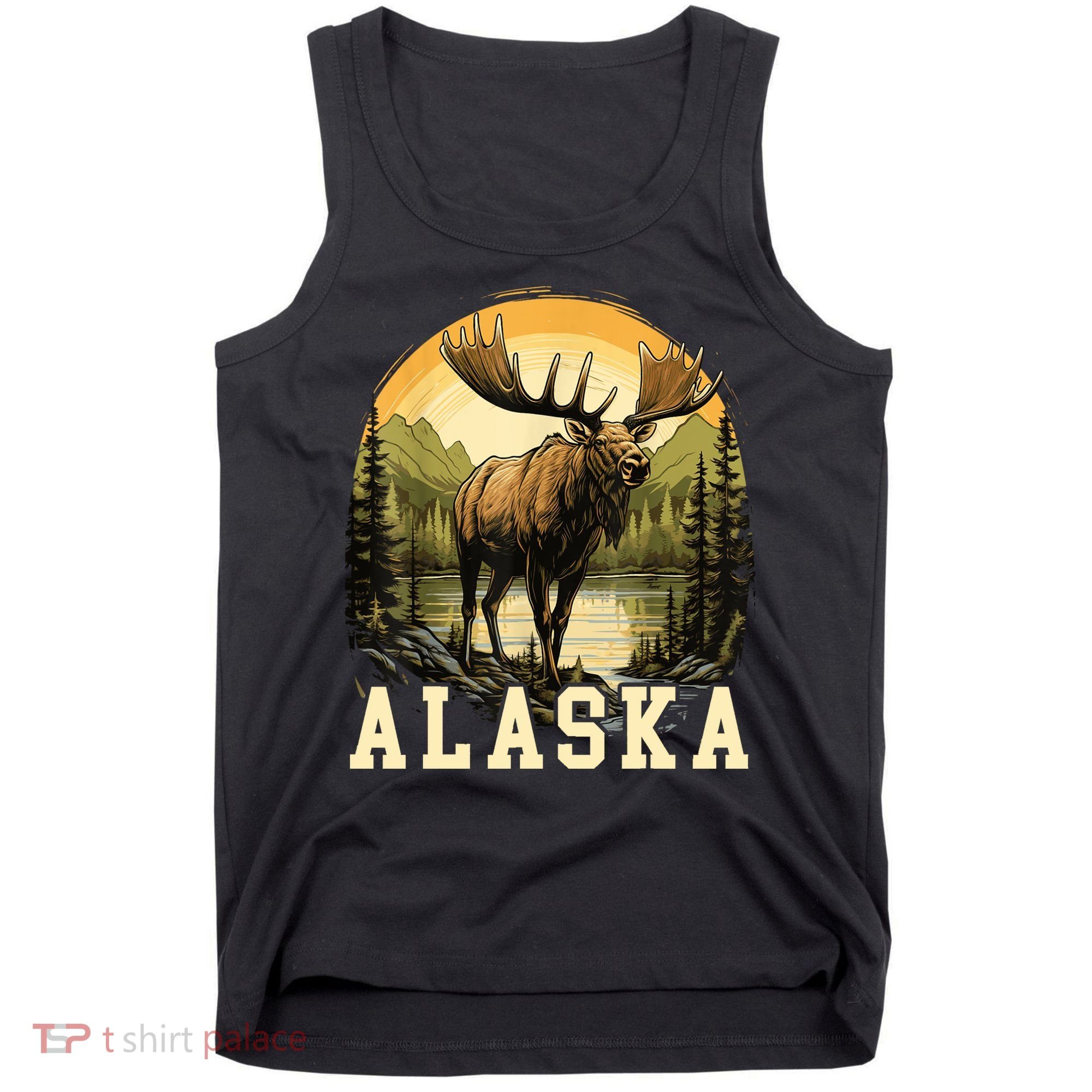 Glacier Mountain Landscape Alaskan Wildlife Alaska Moose Tank Top