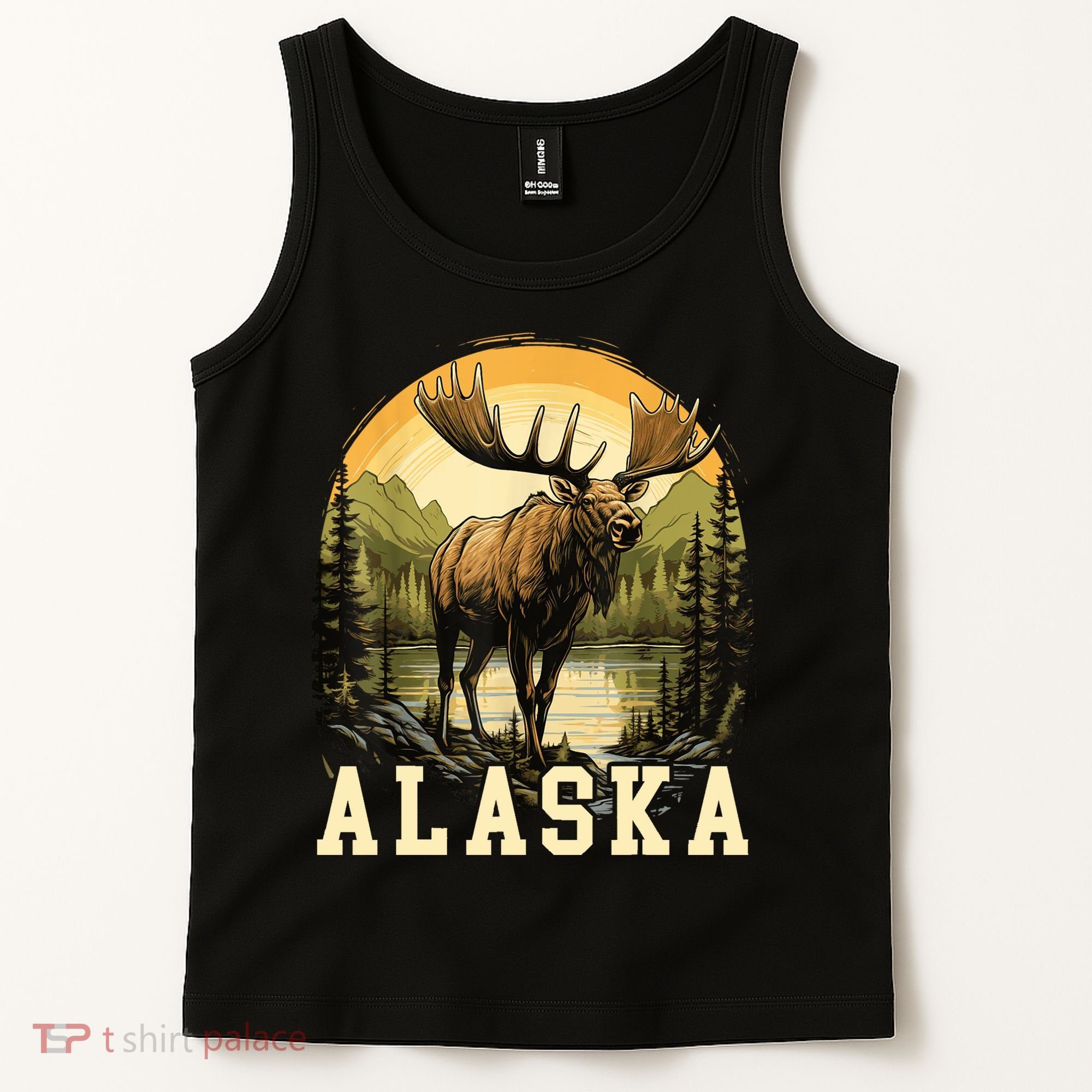 Glacier Mountain Landscape Alaskan Wildlife Alaska Moose Tank Top