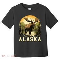 Glacier Mountain Landscape Alaskan Wildlife Alaska Moose Toddler T-Shirt thumb 0