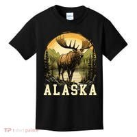Glacier Mountain Landscape Alaskan Wildlife Alaska Moose Kids T-Shirt thumb 0