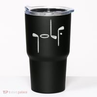 Golf Minimalist Logo Women Golf Fan Golfer Tumbler thumb 0