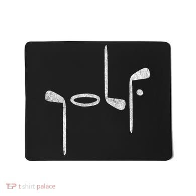 Golf Minimalist Logo Women Golf Fan Golfer Mousepad