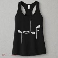Golf Minimalist Logo Women Golf Fan Golfer Women's Tank Top thumb 3