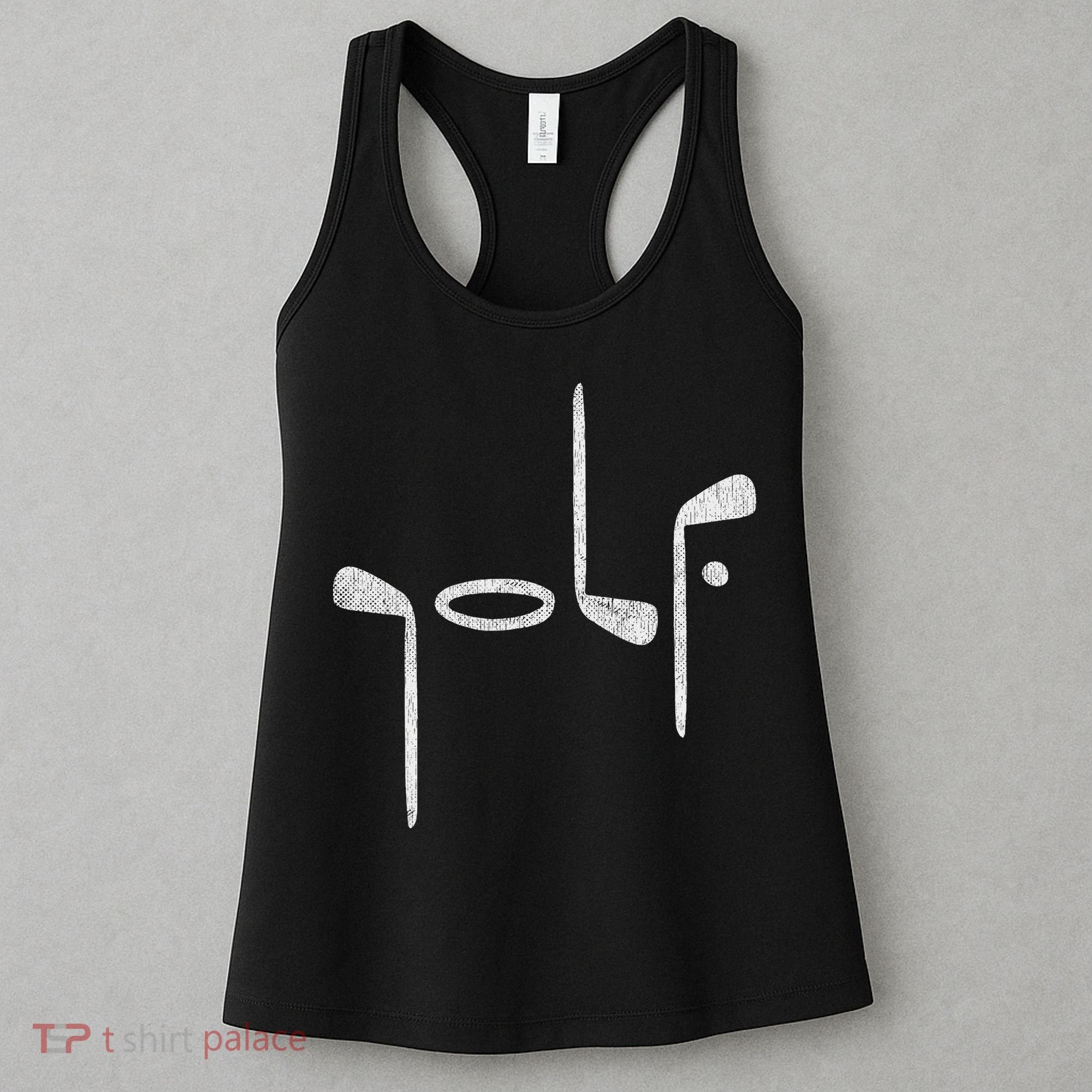 Golf Minimalist Logo Women Golf Fan Golfer Women's Tank Top