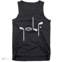 Golf Minimalist Logo Women Golf Fan Golfer Tank Top thumb 0
