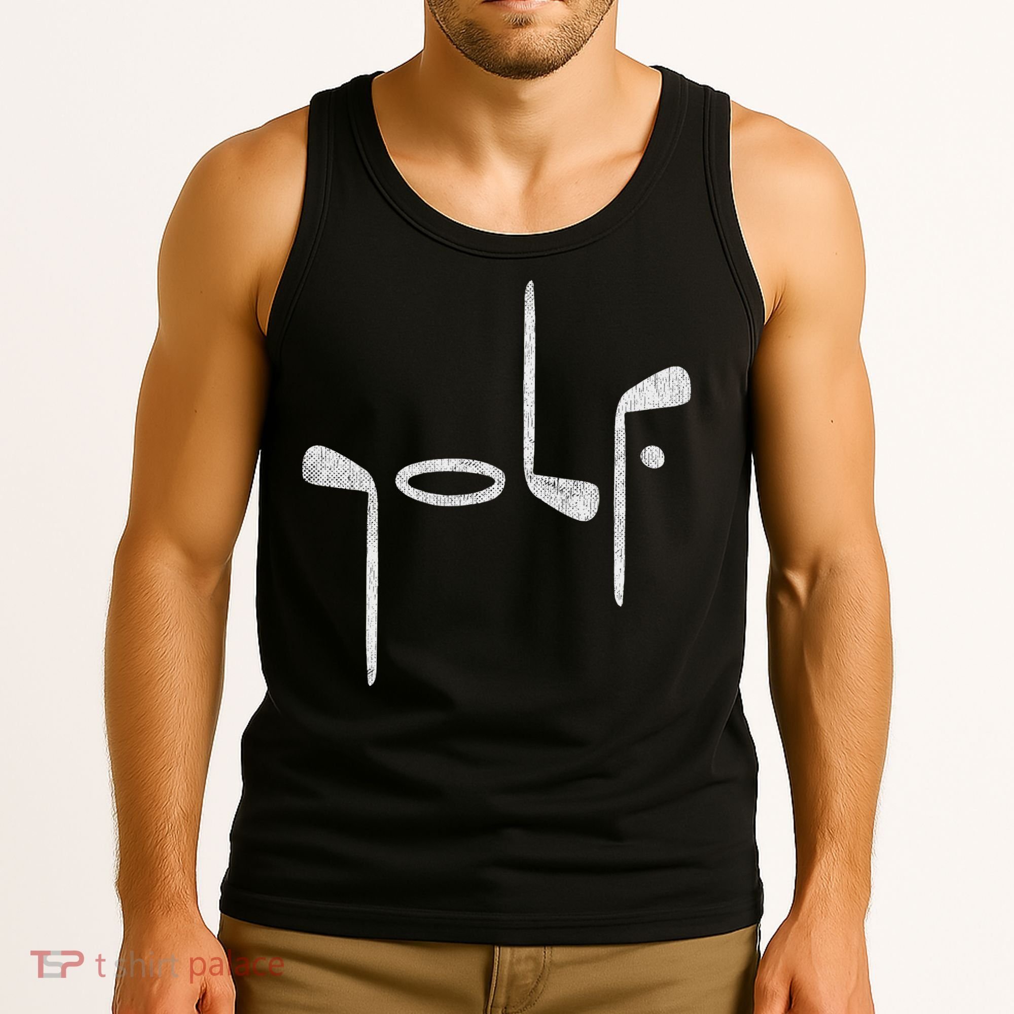 Golf Minimalist Logo Women Golf Fan Golfer Tank Top