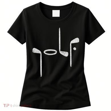 Golf Minimalist Logo Women Golf Fan Golfer Women's T-Shirt