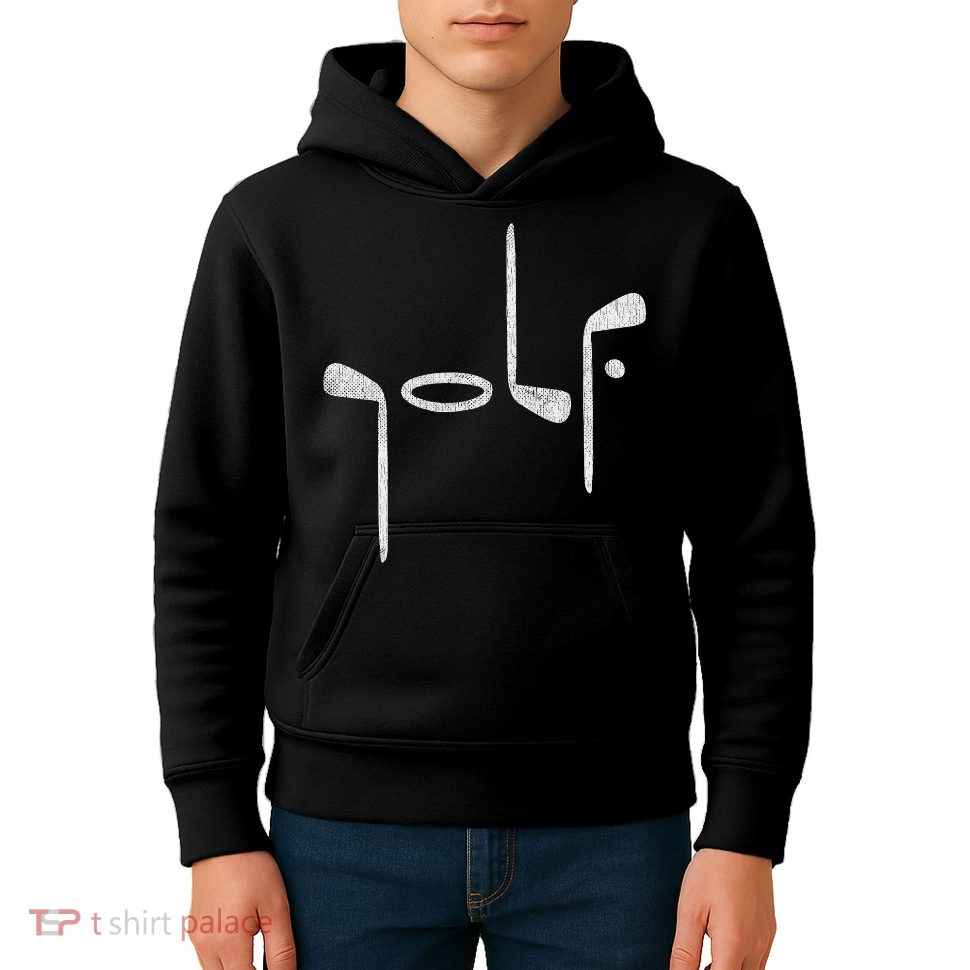 Golf Minimalist Logo Women Golf Fan Golfer Kids Hoodie