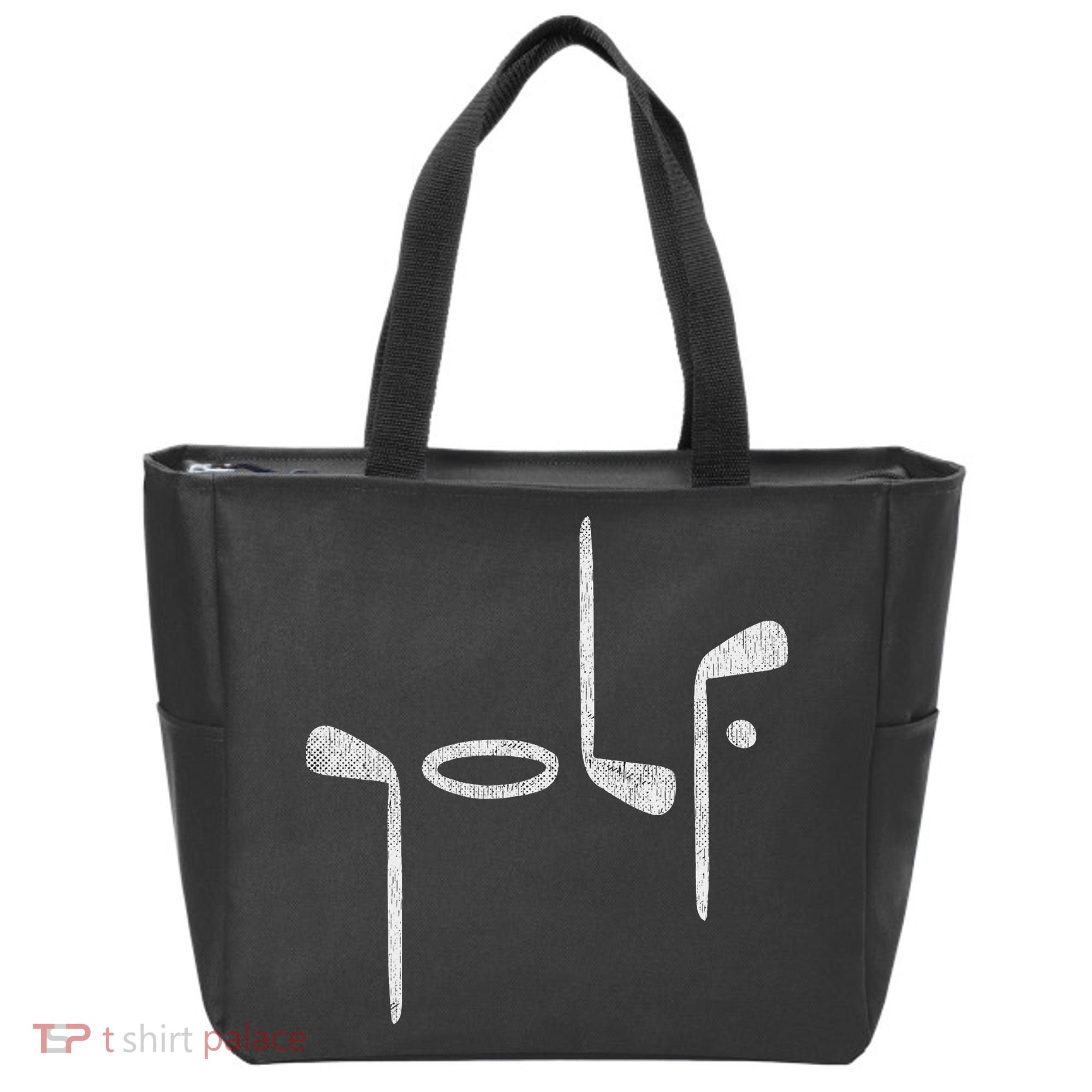Golf Minimalist Logo Women Golf Fan Golfer Tote Bag