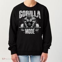 Gorilla Mode Lifting Weights Gym Workout Beast Motivation Meaningful Gift Women's Sweatshirt thumb 0