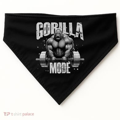 Gorilla Mode Lifting Weights Gym Workout Beast Motivation Meaningful Gift USA-Made Doggie Bandana