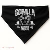 Gorilla Mode Lifting Weights Gym Workout Beast Motivation Meaningful Gift USA-Made Doggie Bandana thumb 0