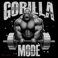 Gorilla Mode Lifting Weights Gym Workout Beast Motivation Meaningful Gift USA-Made Doggie Bandana thumb 2
