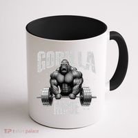 Gorilla Mode Lifting Weights Gym Workout Beast Motivation Meaningful Gift Coffee Mug thumb 1