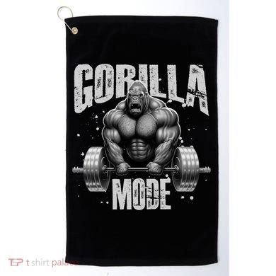 Gorilla Mode Lifting Weights Gym Workout Beast Motivation Meaningful Gift Golf Towel
