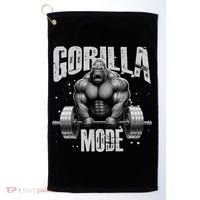 Gorilla Mode Lifting Weights Gym Workout Beast Motivation Meaningful Gift Golf Towel thumb 0