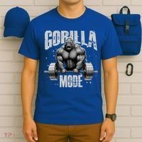 Gorilla Mode Lifting Weights Gym Workout Beast Motivation Meaningful Gift T-Shirt thumb 6