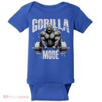 Gorilla Mode Lifting Weights Gym Workout Beast Motivation Meaningful Gift Baby Bodysuit thumb 0