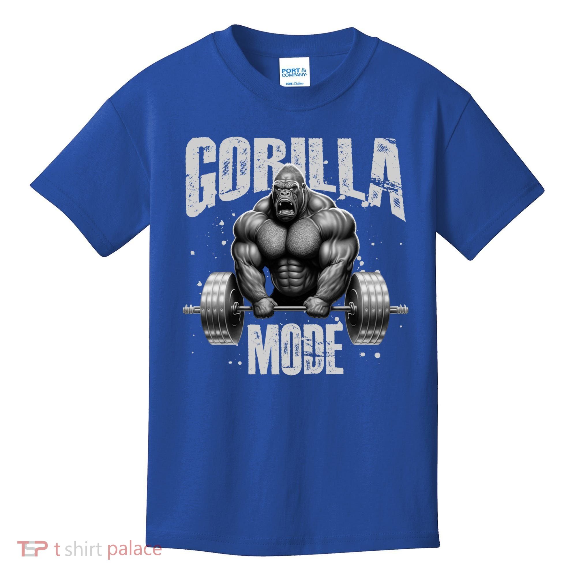 Gorilla Mode Lifting Weights Gym Workout Beast Motivation Meaningful Gift Kids T-Shirt