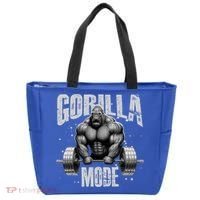 Gorilla Mode Lifting Weights Gym Workout Beast Motivation Meaningful Gift Tote Bag thumb 0