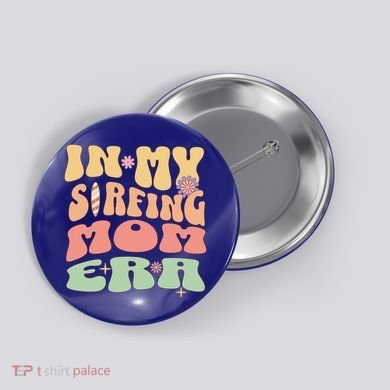 Groovy Mom Life Mothers Day Gift Button
