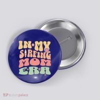 Groovy Mom Life Mothers Day Gift Button thumb 0
