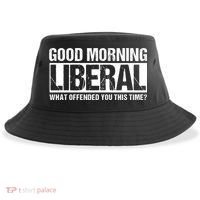 Good Morning Liberal What Offended You This Time? Anti Liberal Sustainable Bucket Hat thumb 0