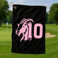 Goat Miami Mvp 10 Greatest Of All Time Golf Towel thumb 1