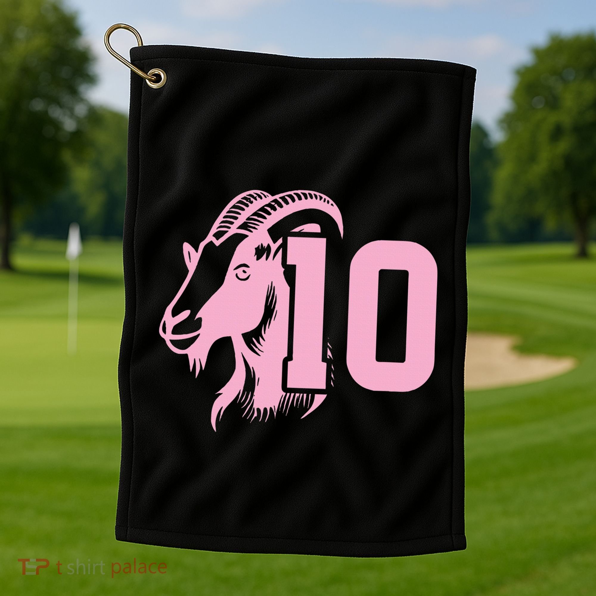 Goat Miami Mvp 10 Greatest Of All Time Golf Towel