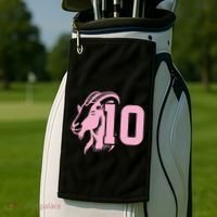 Goat Miami Mvp 10 Greatest Of All Time Golf Towel thumb 2