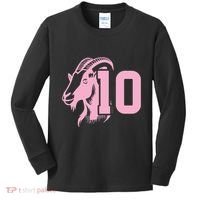 Goat Miami Mvp 10 Greatest Of All Time Kids Long Sleeve Shirt thumb 0