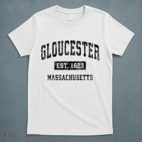 Gloucester Massachusetts Ma Vintage Established Sports T-Shirt thumb 5